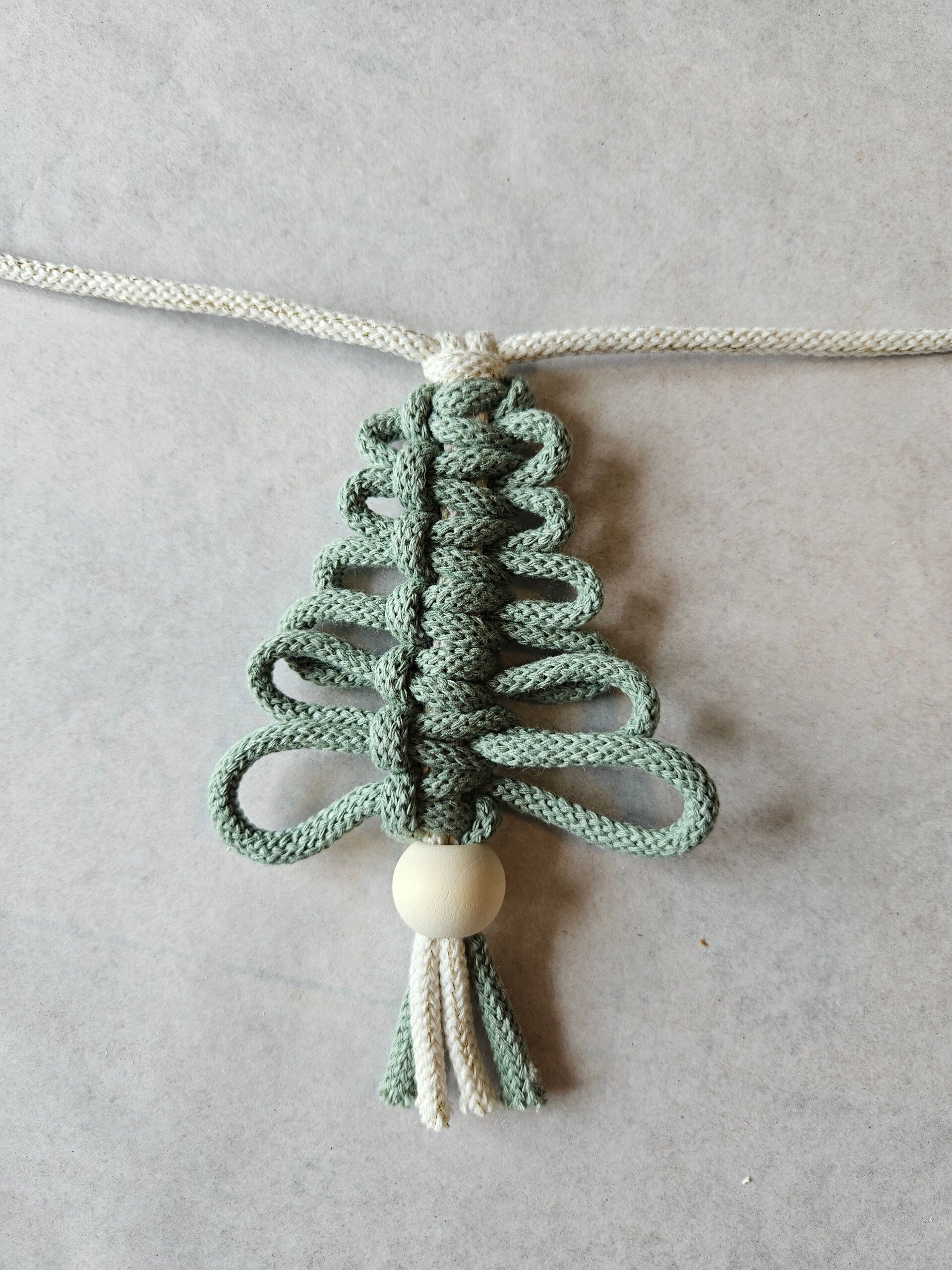 macrame kerstboomslinger
