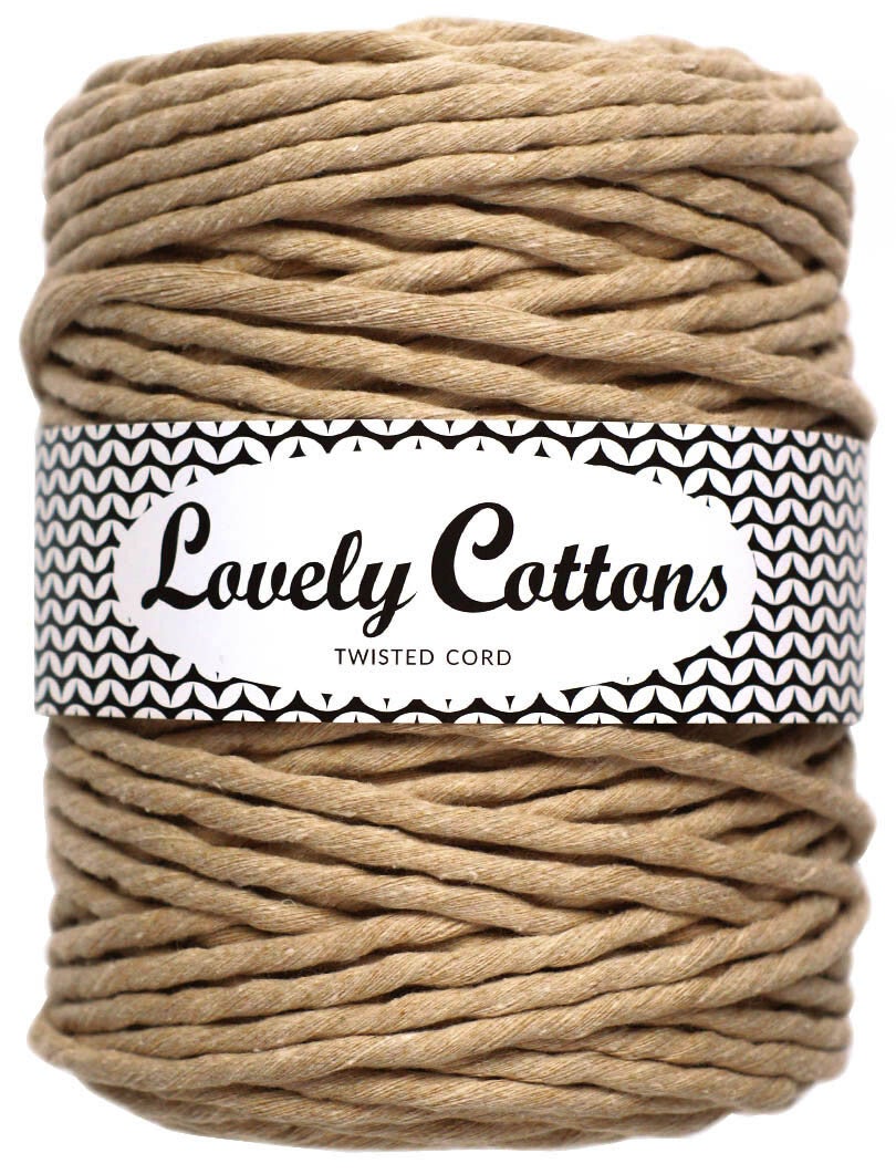 beige 5mm single twist