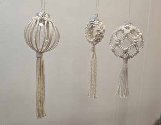 macrame kerstballen