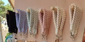 patroon macrame pols sleutelhanger