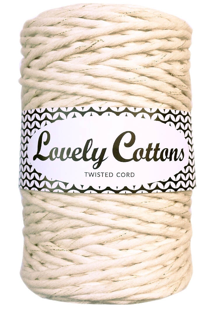 naturel met goud 3mm single twist