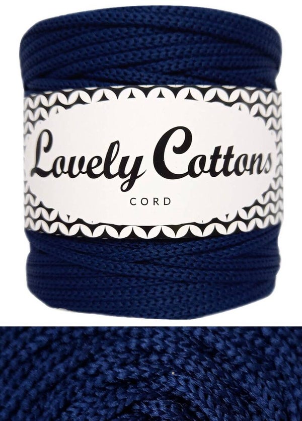 navy 3mm polyester