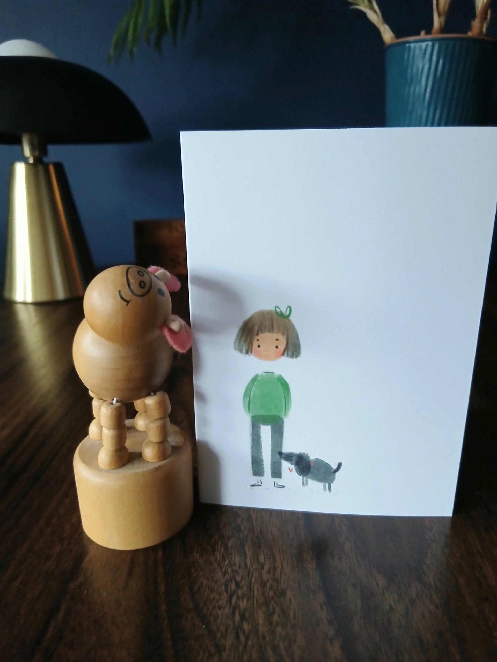 A girl and her pup