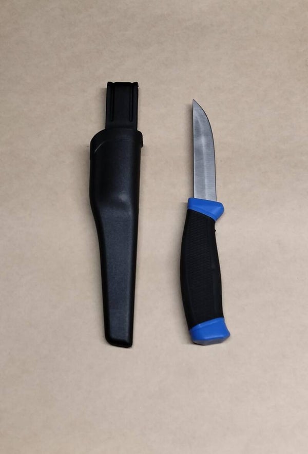 bait knife blue