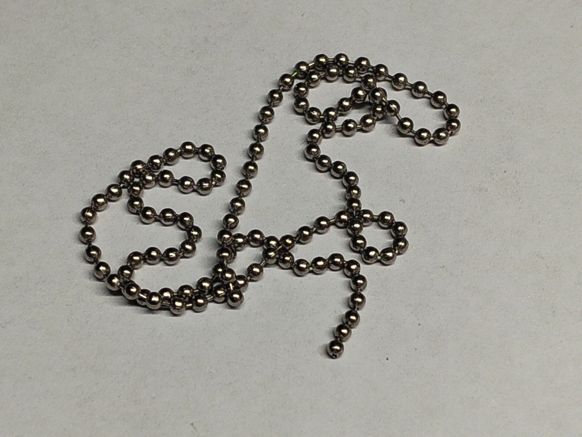 bead chain eyes silver