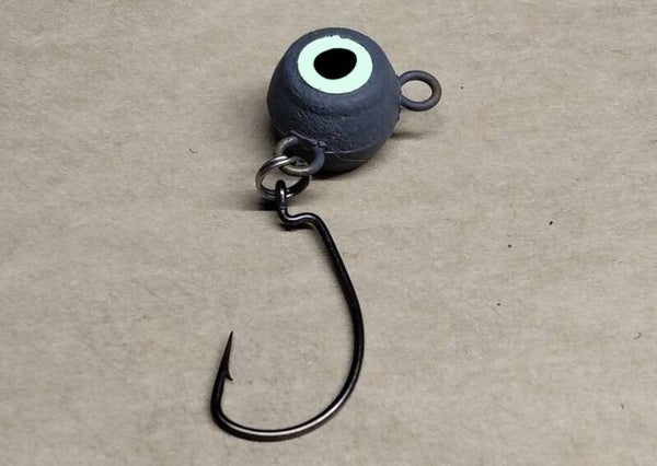 boat bait jig dark grey 2oz