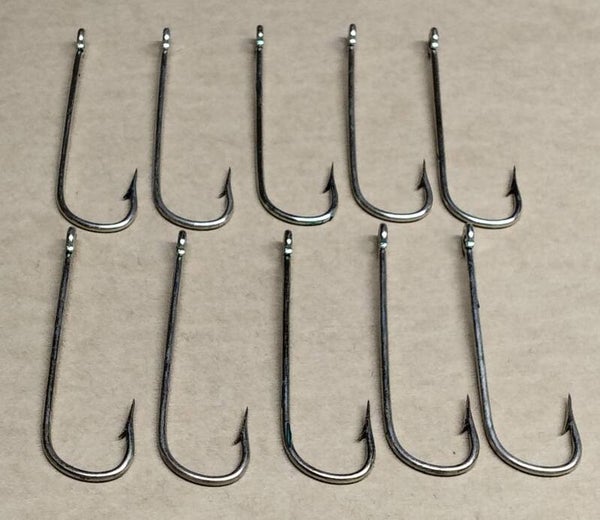 boat cod hooks size 6.0 pack of 10 extra long shank