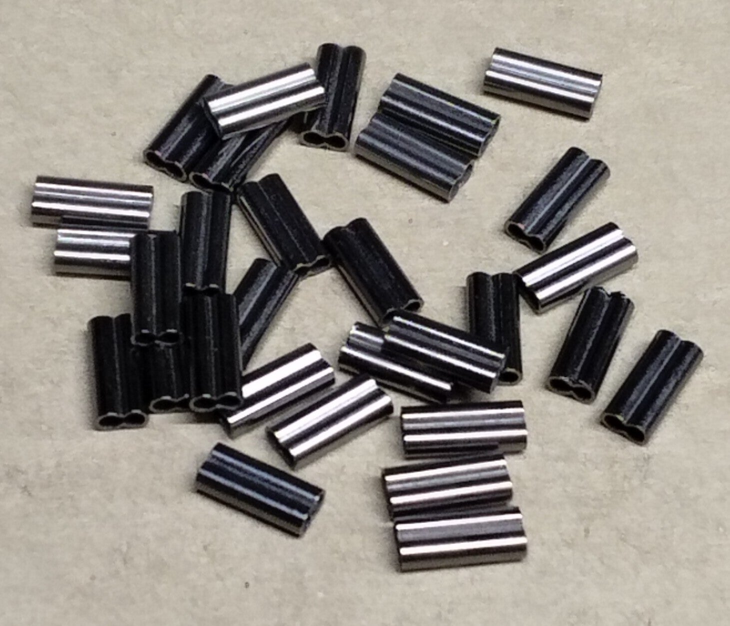 boat double copper crimps 1.6mm 30 pack