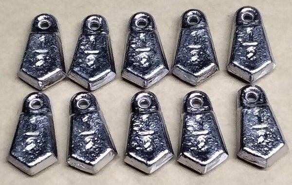 boat flat bank sinker 1/2oz pack of 10