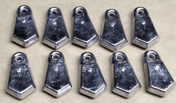 boat flat bank sinker 1oz pack of 10