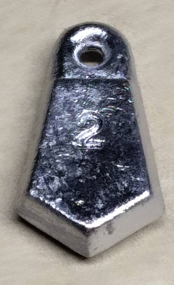 boat flat bank sinker 2oz