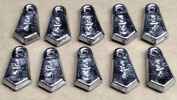 boat flat bank sinker 3/4oz pack of 10