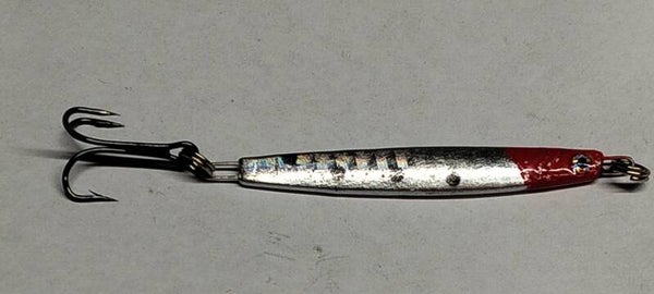 boat jig 11gms red silver
