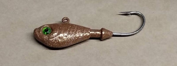 boat jig 55gms speckled bronze eye colour will vary