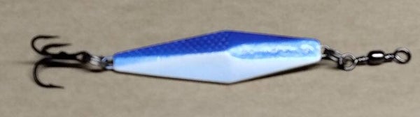 boat jig blue white 74gms with swival
