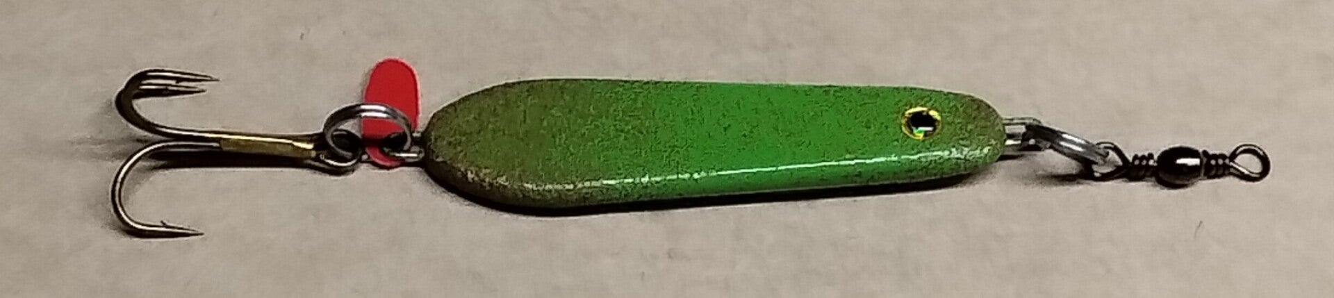 boat lure light green speckled 58gms