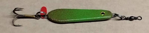 boat lure speckled light green 44gms