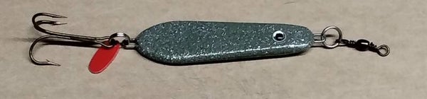 boat lure speckled dark green 44gms