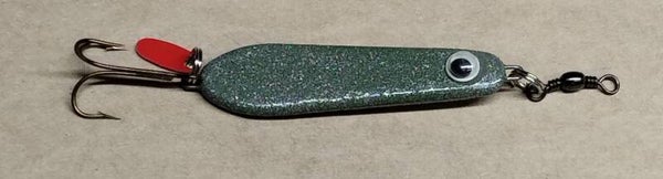 boat lure speckled dark green 58gms
