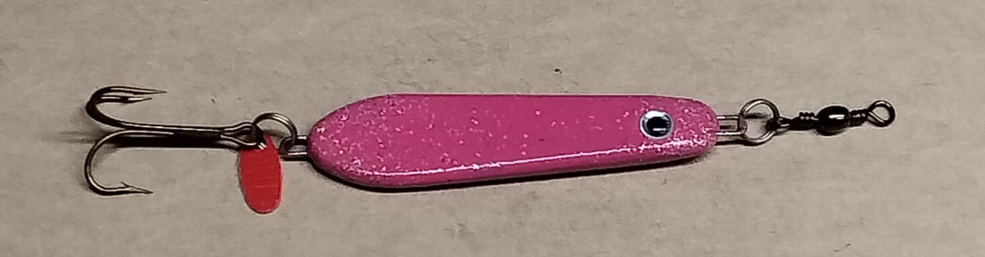 boat lure speckled pink 58gms