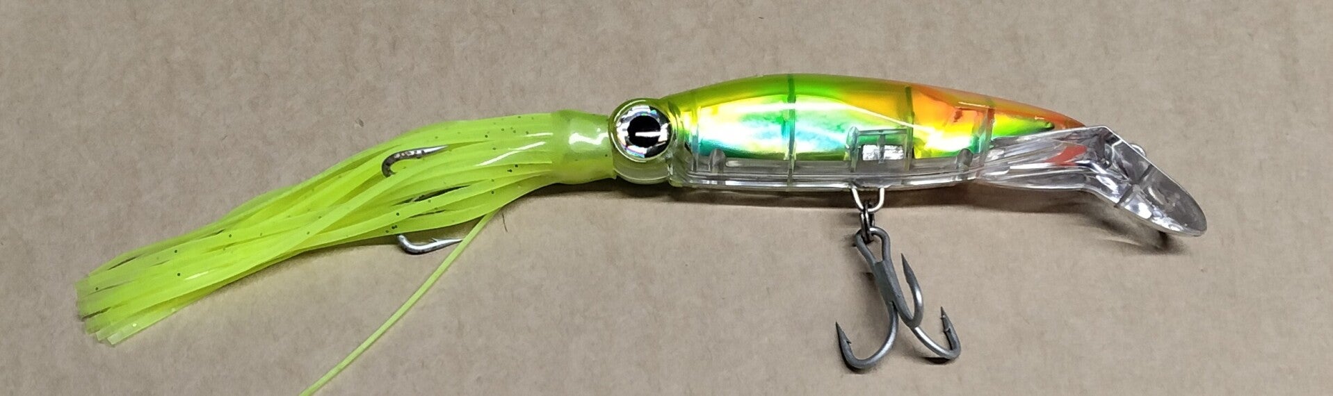 boat trolling lure yellow orange 40gms 230mm long