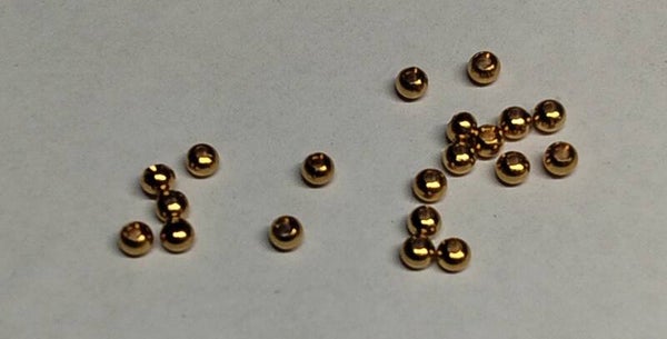 brass beads 4mm 20pack