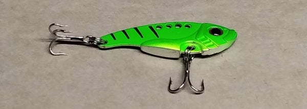 canal trout lures yellow green 10gms