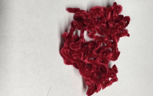chenille dark red