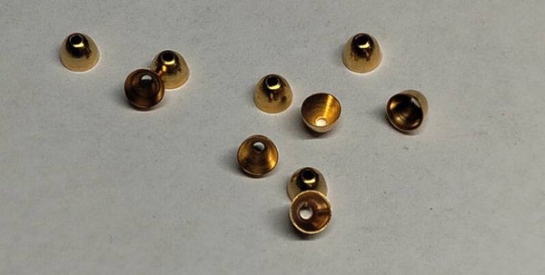 cone brass 6mm 10 pack