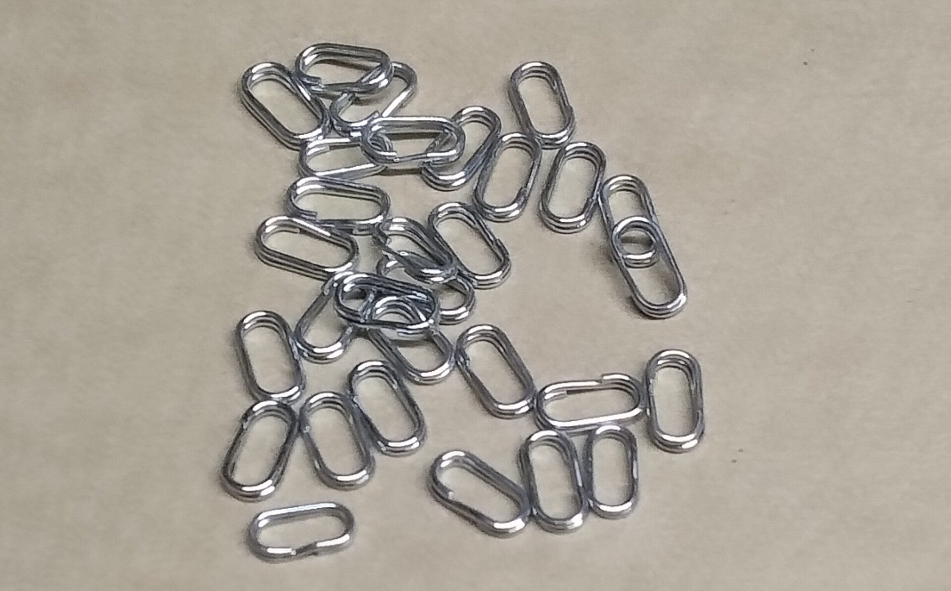 oval split rings 30 per pack mixed sizes