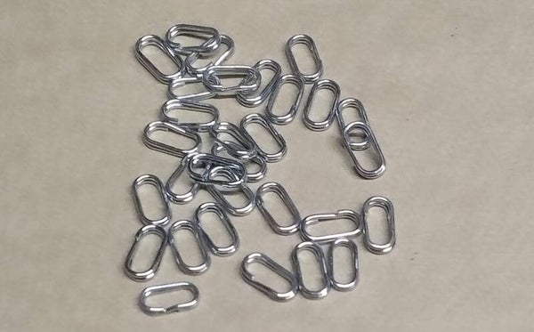 oval split rings 30 per pack mixed sizes