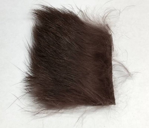 rabbit fur chocolate brown