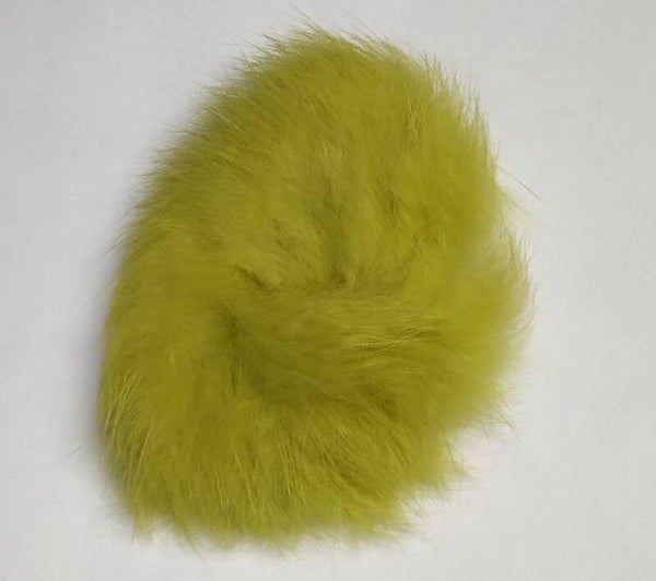 rabbit fur light olive