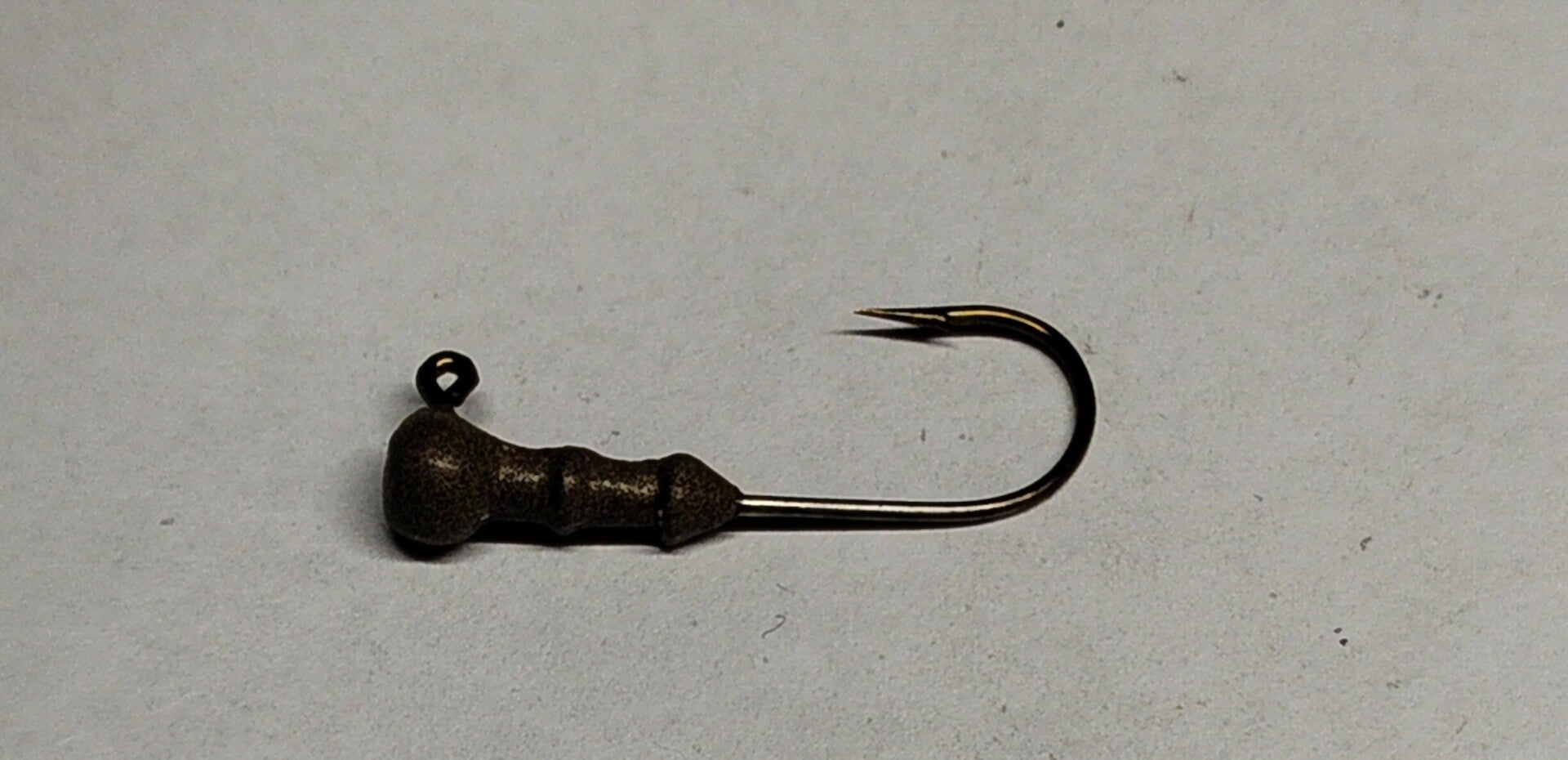 round head trout jig 2.2gms camo green