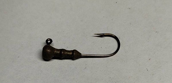 round head trout jig 2.2gms camo green