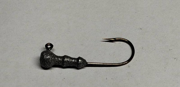 round head trout jig 2.2 gms light grey