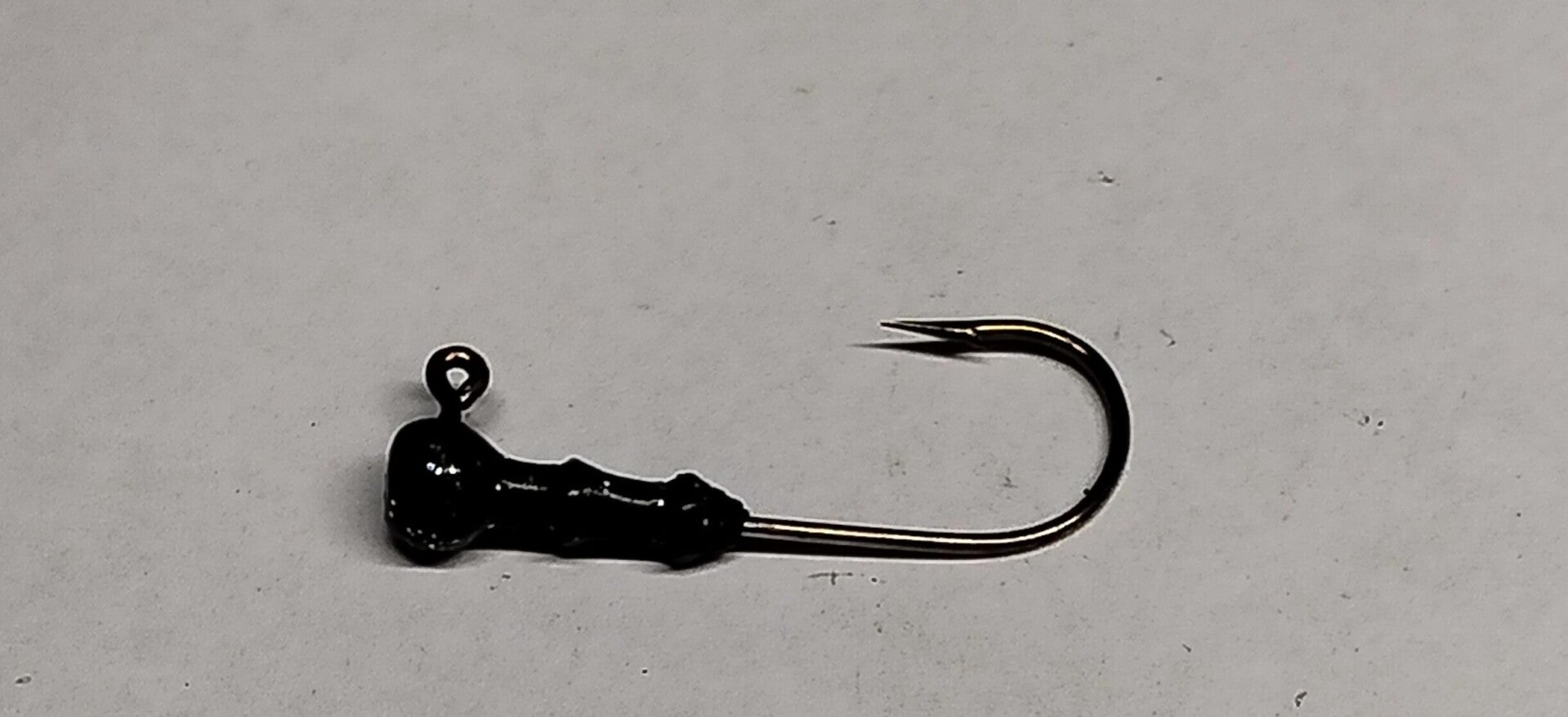 round head trout jig 2.2 gms speckled black