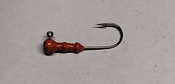 round head trout jig 2.2 gms speckled orange