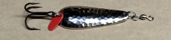 salmon hammered spoon silver 24gms