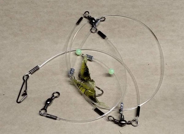 shrimp rig 2 hook with sinker clip