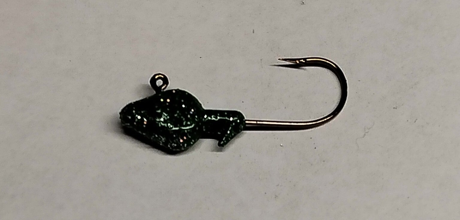 minnow trout jig 4.4gms speckled dark green