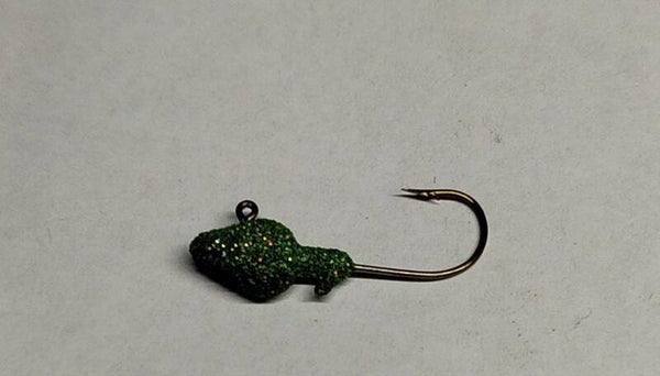 minnow trout jig 4.4gms spewckled light green