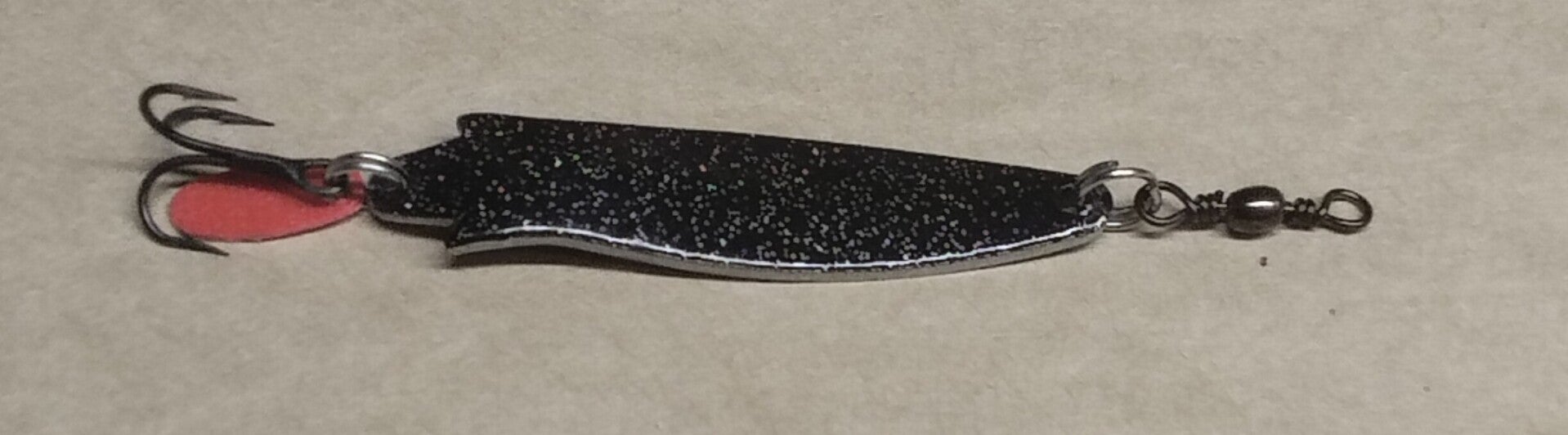 trout lure speckled black 10gms