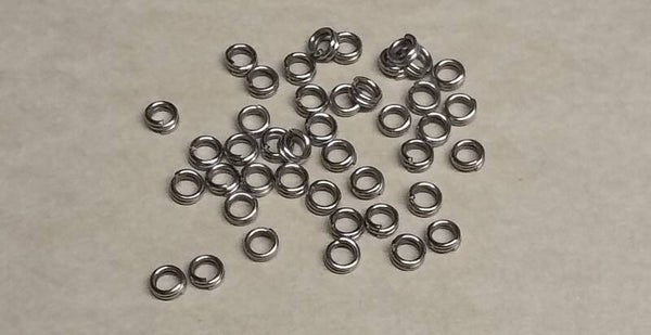 trout split rings 4mm 40per pack