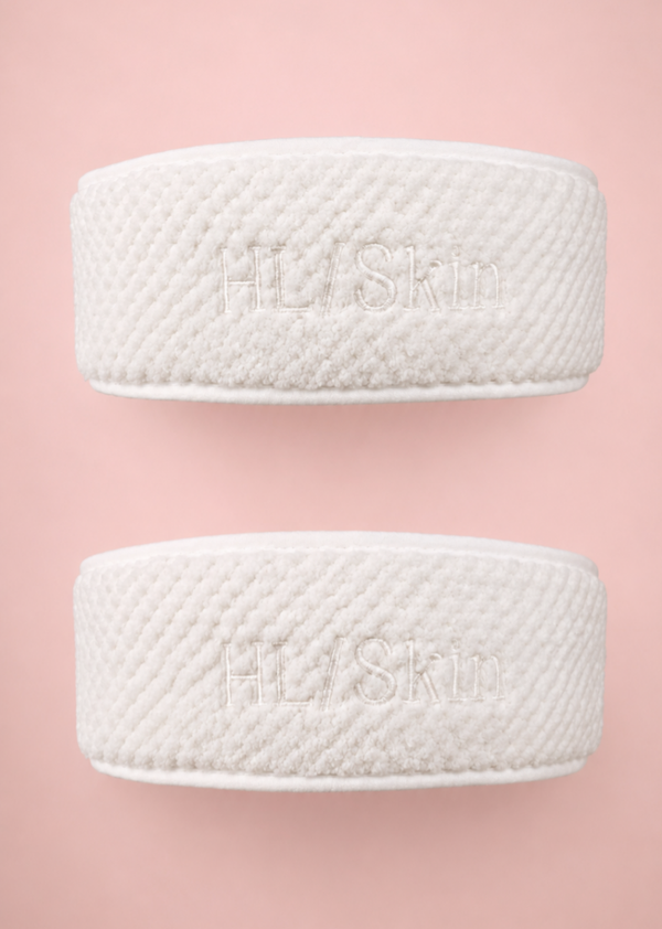 Lot de 2 bandeaux beauté en coton
