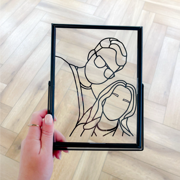 Lijntekening fotolijst