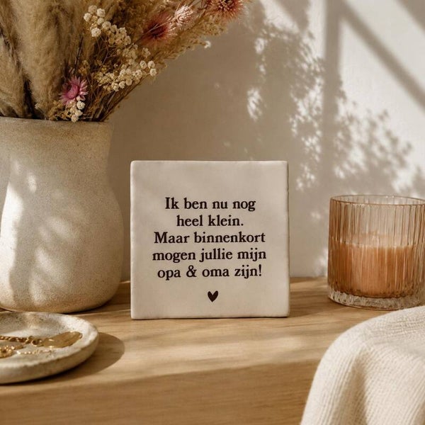 Tegeltje - opa & oma