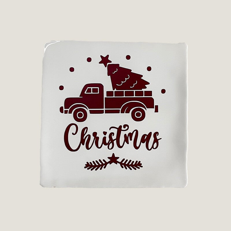 Tegeltje - christmas wit