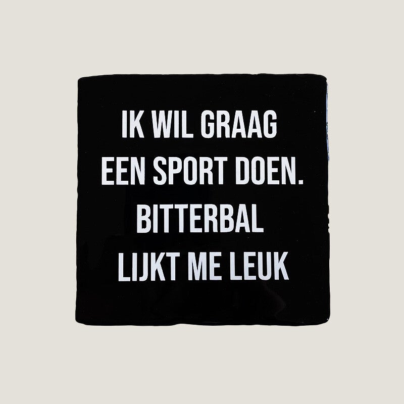 Tegeltje - bitterbal