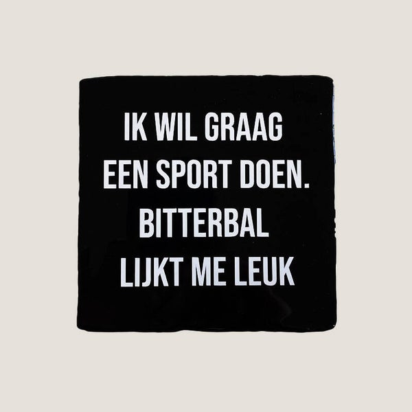 Tegeltje - bitterbal